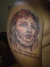 Jesus Tattoo Design On Shoulder